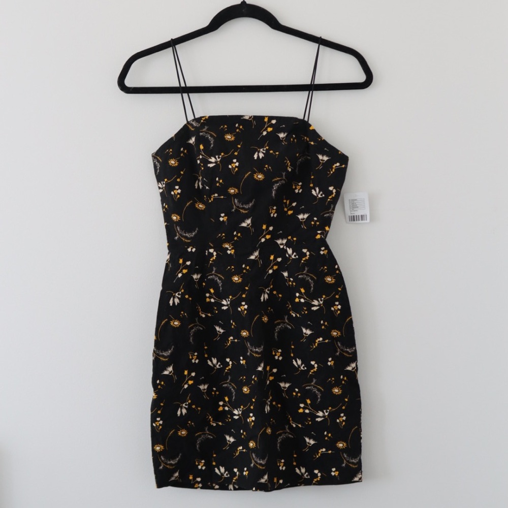 Urban Outfitters Black Floral Mini Dress